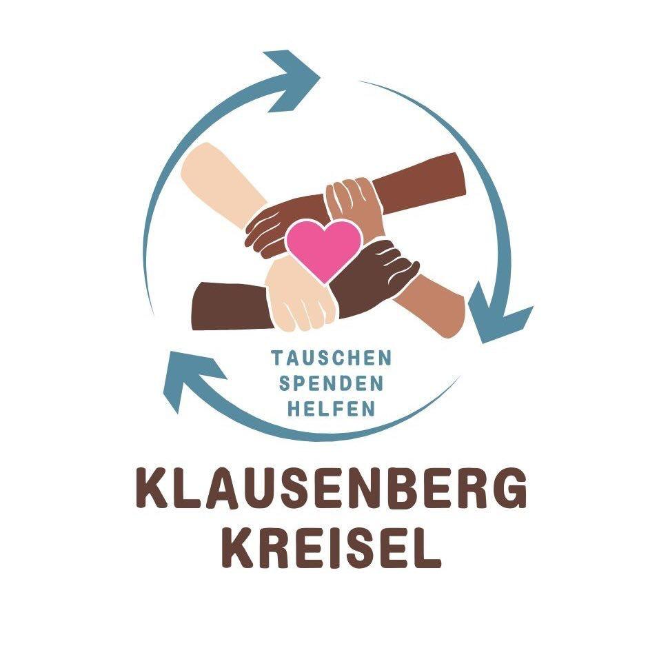 Hände die sich gegenseitig halten im Kreis mit Herz und Text